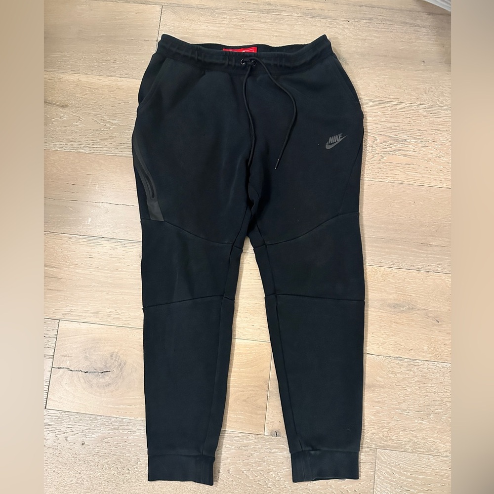 Nike Tech Fleece Washed Black Slim Fit Jogger Sweat Pants Men’s M